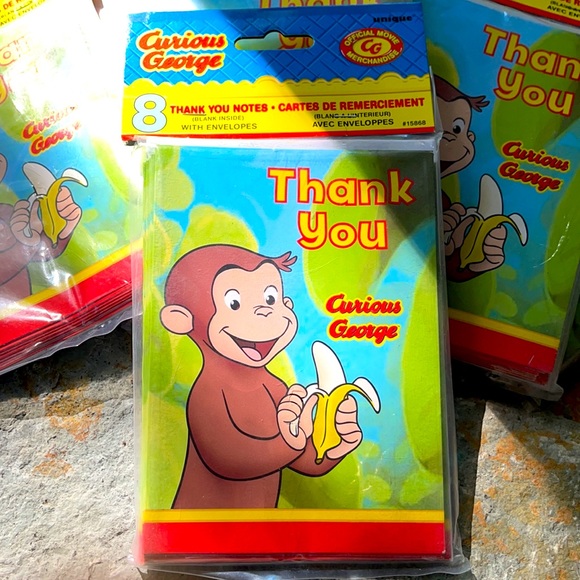 ✨3/$25✨ CURIOUS GEORGE thank you cards - Picture 8 of 11